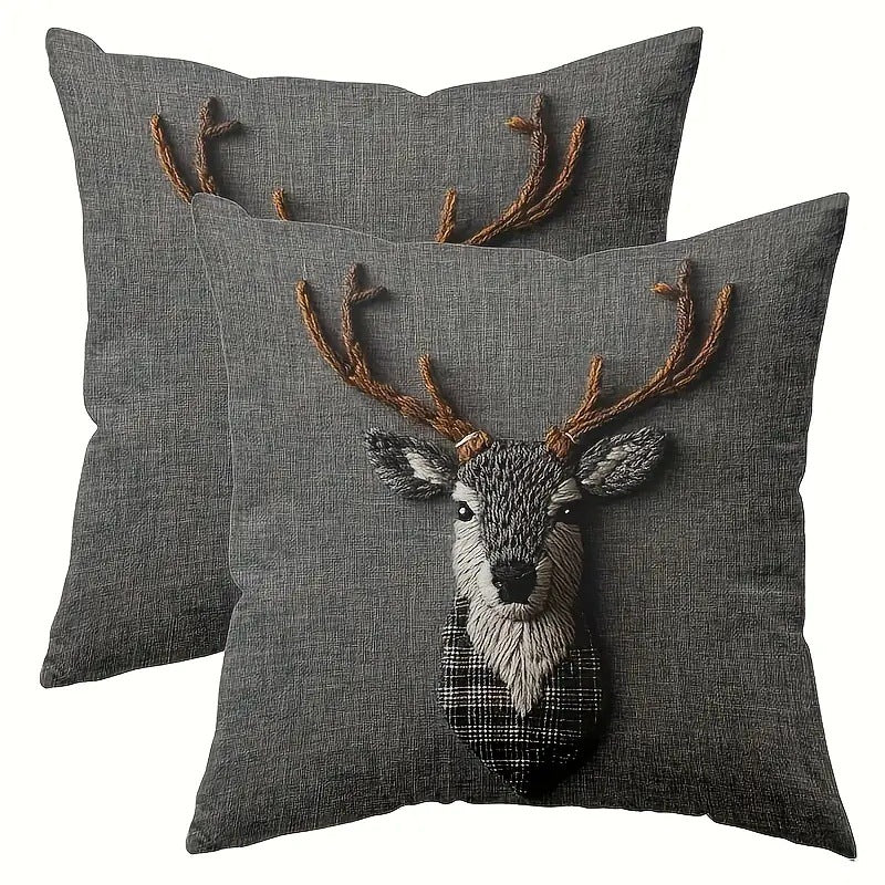 ハロウィンブラックキャットピロー カートゥーンプリント 枕カバー 人気ホームデコレーション リネンソファ スロークッションケース