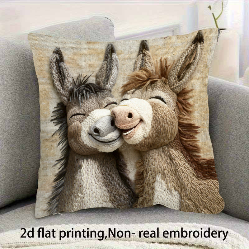 ハロウィンブラックキャットピロー カートゥーンプリント 枕カバー 人気ホームデコレーション リネンソファ スロークッションケース