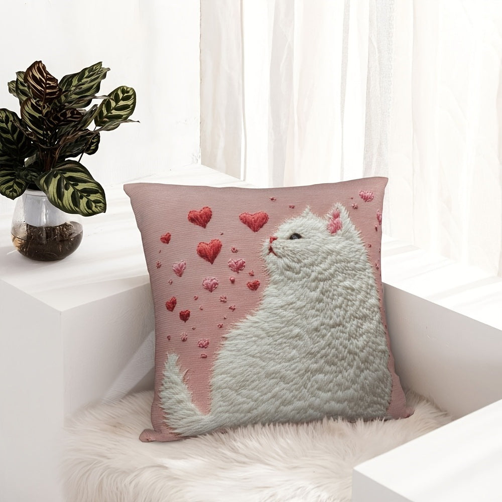 ハロウィンブラックキャットピロー カートゥーンプリント 枕カバー 人気ホームデコレーション リネンソファ スロークッションケース