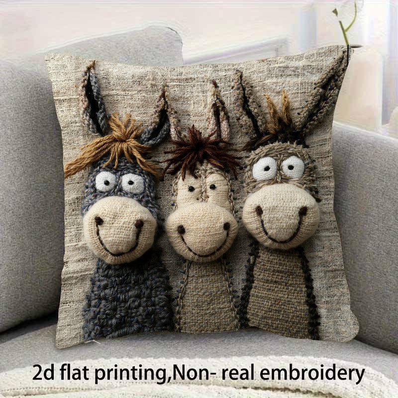 ハロウィンブラックキャットピロー カートゥーンプリント 枕カバー 人気ホームデコレーション リネンソファ スロークッションケース